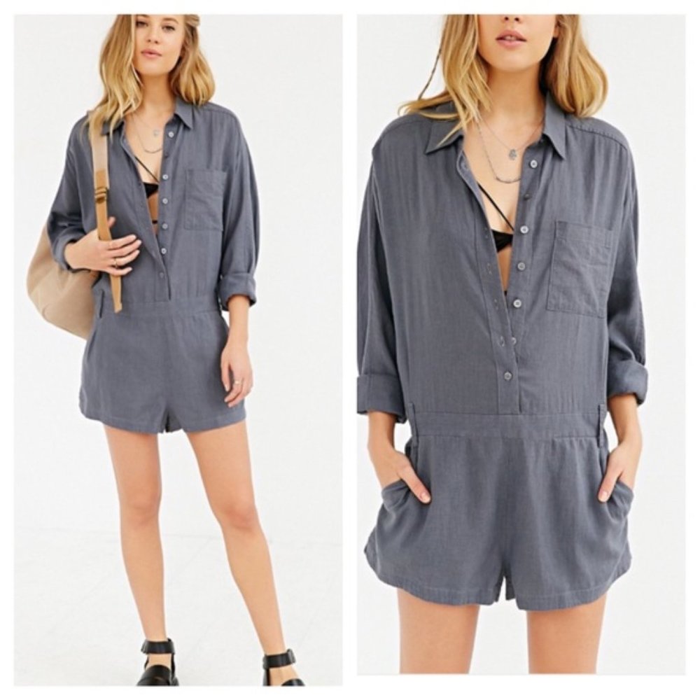 Nwt Urban Outfitters silence & noise grey romper